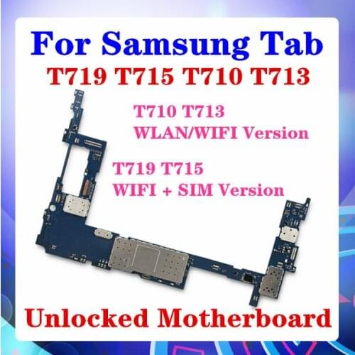 For Samsung Galaxy Tab S2 T719 T715 T710 T713 Motherboard Android T710 T713 WIFI/WLAN Version T719 T715 WIFI+SIM Support