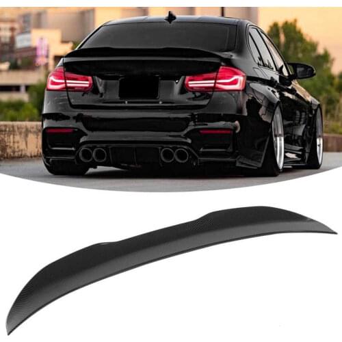 Duckbill Trunk Lid Spoiler Wing Fit for BMW 3 Series F30 M3 F80 2013 2014 2015 2016-2019 Carbon Fiber Look for PSM Style