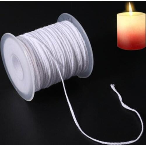 Hot Sale Home 61 meters cotton woven candle line diy handmade candle line 24 strands candle line