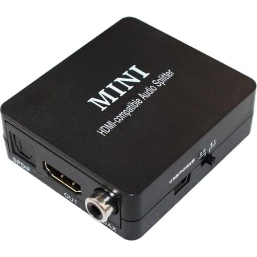 Larryjoe Hot Sale HDMI to HDMI Optical SPDIF Suppport 5.1 Audio Video Extractor Converter Splitter Adapter