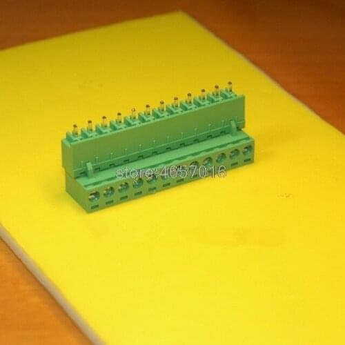 Good quality 100PCS 2EDG-5.08-12P + 2EDGV-5.08-12P 2EDG 2EDGV 11Pin 5.08mm Straight Pin Plug-in Screw Terminal Block ROHS