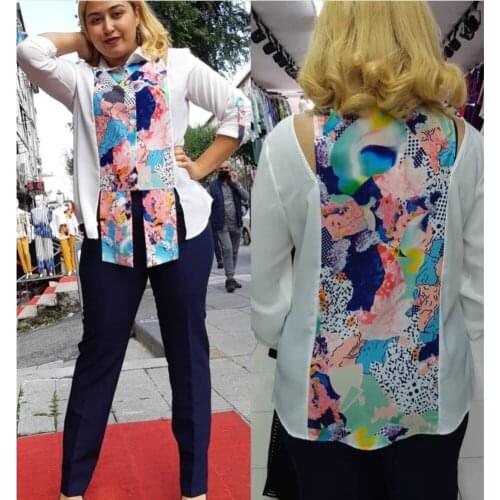 2 Two Piece Set Women Outfits African Clothes Dashiki Fashion Africa Suit Top Pants Super Elastic Party Plus Size Suits For Lady