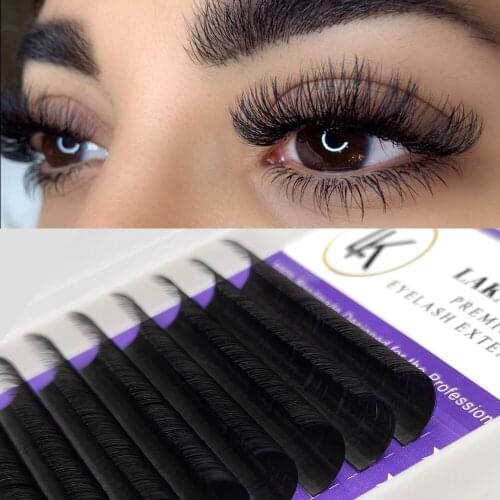 LAKANAKU Matte Mega Volume Eyelashes Extension 8-18mm All Size Lashes Private Label Lashes Supplies Fast Delivery Eye Beauty