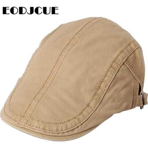 Summer Cotton Beret Caps For Men Women Visors Hat Outdoor Mens Peaked Caps Adjustable Sun Hat Casquette Caps