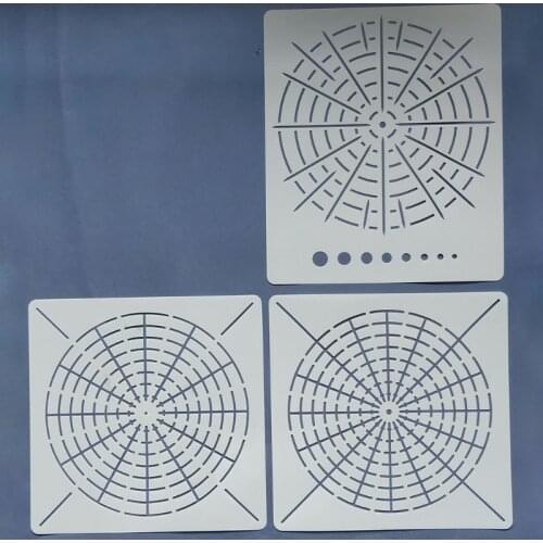 Mandala Painting Templates Stencils for DIY Rock Scrapbook Coloring Embossing Album W3JD