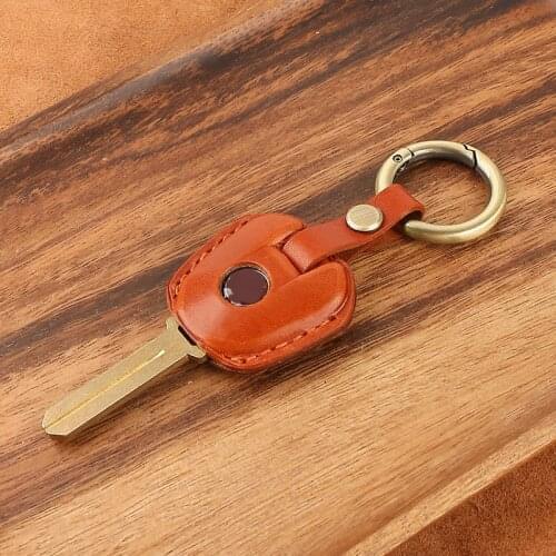 New For Honda CBR954 F4I CR250 NSR250 High quality Motorcycle trueLeather Cowhide Key Case Honda Little Key Case Buckle