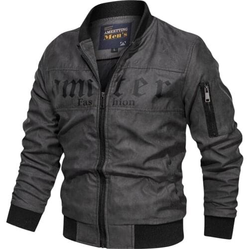 New Style Designed Mens Fake Suede Classic Fashion Pilot Bomber Biker Retro Jackets Latest Design