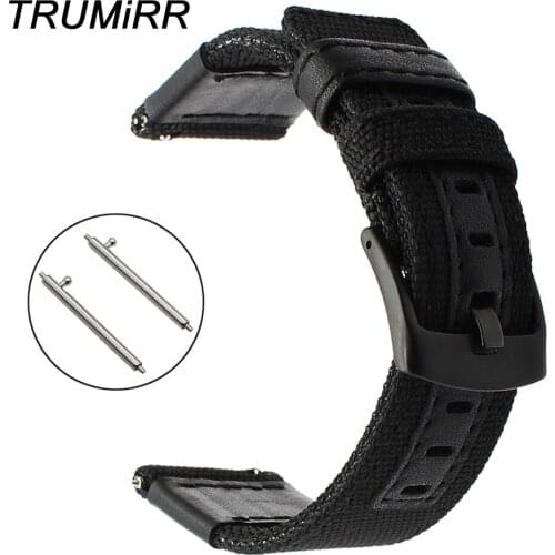 Genuine Nylon & Leather Watchband Quick Release for Fossil Q Gazer Founder Wander Crewmaster Grant Marshal Nate Watch Band Strap