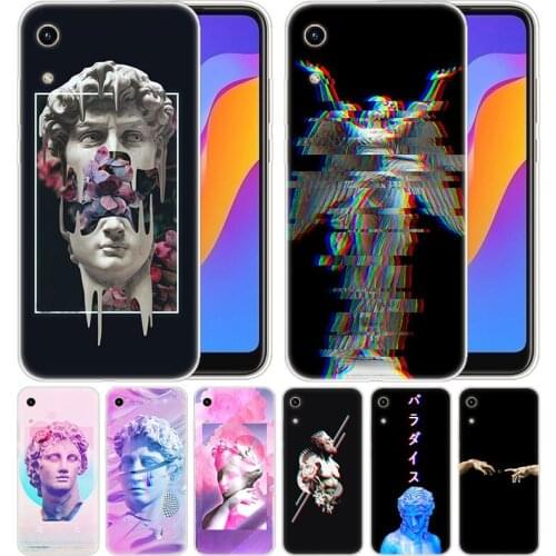 Luxury Silicone Case David Medusa Vaporwave Art for Huawei Honor 9X 8A 7A 20 Pro 7X 8X 7S 8S 8 9 10 Lite View 20 20i 10i Play