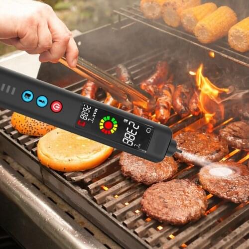 Barbecue Thermometer Smart Wireless Meat Food Steak Infrared Thermometer Suitable for Oven Barbecue Smoker Barbecue Accessories