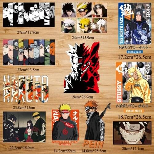 NARUTO Payne Cloth Paste Accessories Hot Transfer Short-sleeved Offset-printed Clothes Paste-style Hot Painting Pattern 2021 New