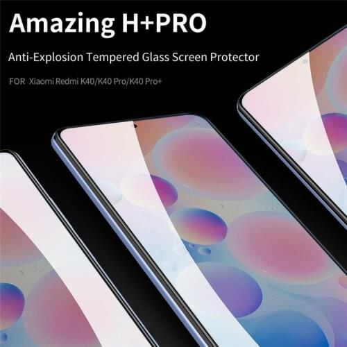 For Redmi K40 Tempered Glass NILLKIN Amazing H+Pro Resistant 2.5D Tempered Glass Screen Protector For Redmi K40 Pro