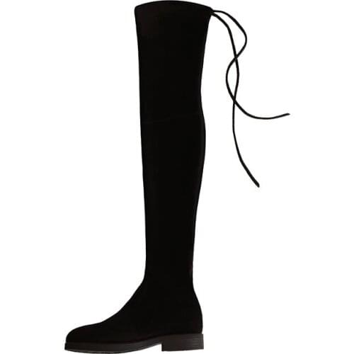 Women shoes 2020 winter new stretch over the knee boots high boots Over the knee boots flat boots womens boots flat heel women