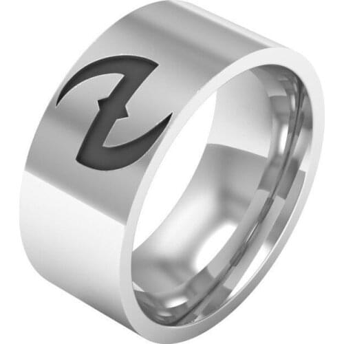 1PC One 8mm Evanescence Titanium Steel Ring Finger Jewelry for Music Fans