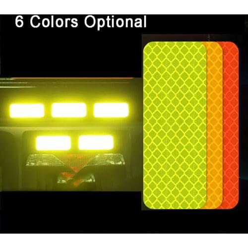 10Pcs 30*80mm 3M Reflective Tape Sticker Set Night Safety Mark Warning For Car Door/Wheel Decorative Parts