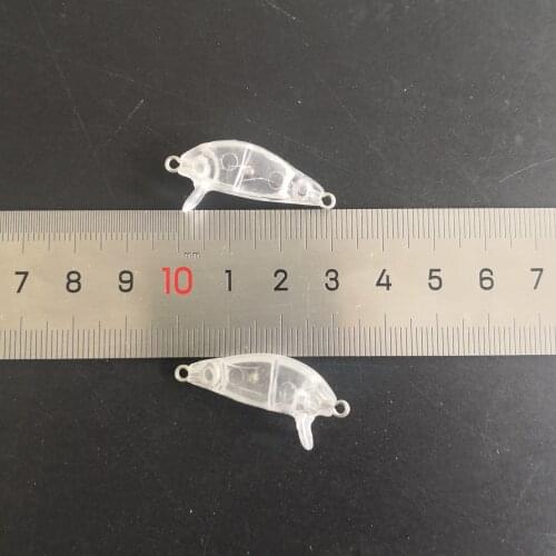10pcs 30mm 1.1g Blank lures unpainted fishing lure blank minnow bait lure body 97