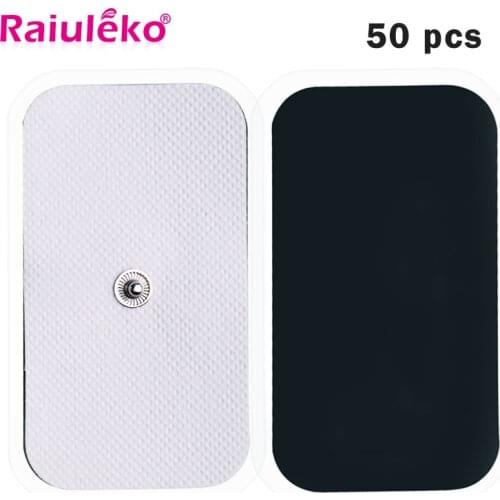 50pcs 5x9cm Nerve Stimulator Electrode Pads for Tens Digital Therapy Machine Self Adhesive Reusable Tens Electrodes Pads Massage