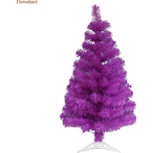 60CM Purple Christmas Tree Home Decors Christmas Party Ornaments Office Desk Ornaments Birthday Wedding Decor Party Decorations