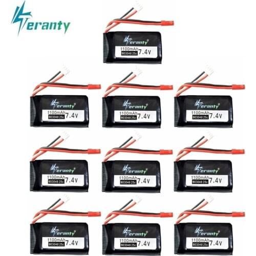 7.4V 1100mah 903048 LiPo Battery For Wltoys V353 A949 A959 A969 A979 k929 7.4v Battery For Remote Control Toys Cars Helicopters