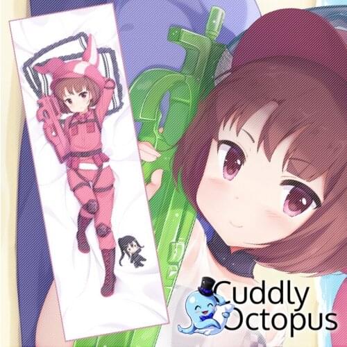 Anime Gun Gale Online Kohiruimaki Karen Dakimakura Hugging Body 2WAY Pillow Case Cover Pillowcase Cushion Bedding Xmas Gifts Cud