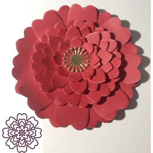 Big 12CM Flower Frame border Outlet 2018 New Cutting Dies Scrapbooking Dies Metal Embossing Stamps and die for Card Making DIY