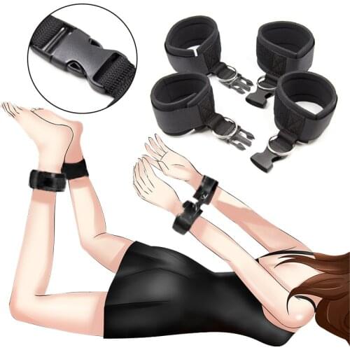 BDSM Bondage Gear Slave Handcuffs & Ankle Cuffs Adult Erotic Sex Toys For Women Couples Restraint Games Fetish Products Sexyshop