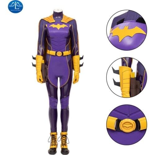Game Gotham Knights Batgirl Cosplay Costumes Female Woman Superhero Zentai Suit Halloween Bodysuit Adults Halloween Custom Made