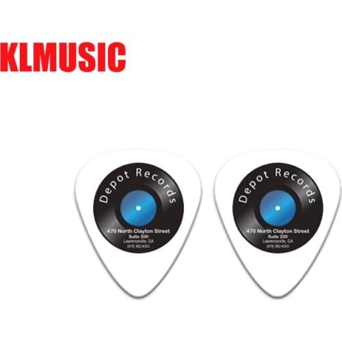 China supplier Plastic Colorful Guitar Pick,0.46Thickness Customized Logo Celluloid Picks Both-Sided Printing