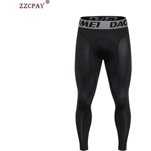 Compression Pants Mens Tights Sports Pants Fitness Leggings Mens Running Pants Striped Pants Breathable Quick-drying Trousers