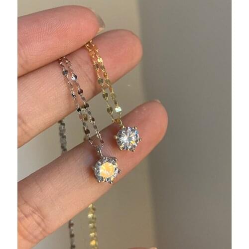 Miuoxion Wholesale Personality Fashion Jewelry Simple Retro Zircon Necklace For Women Feature Namour Charm Gift All Seasons