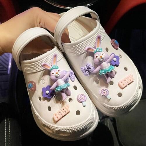 Cartoon Cute Jewelry Diy Hole Shoe Buckle Suitable for Decoration Shoe Flower Accessories