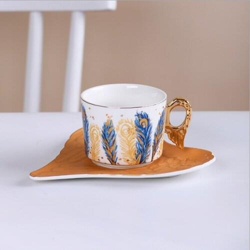 Gold Afternoon Tea Cup Saucer Set Coffee Cup Tea pot Set Tea Tray Bridesmaid Gift