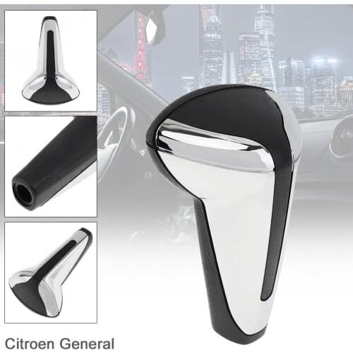 Durable ABS Chromium Plating Silvery Car Automatic Transmission Gear Shift Shifter Knob fit for Peugeot 307 / Citroen C4
