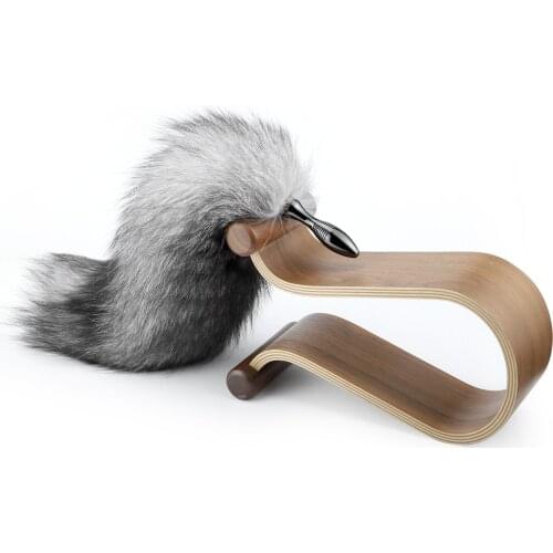 Detachable Metal Butt Plug Tail Anal Plug Real Fox tail Smooth Touch Erotic BDSM Sex Toys for Couples Adult Games Sex Toys