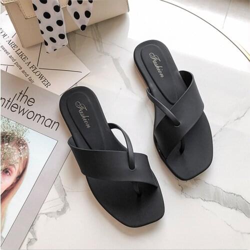 Summer Women Solid Bunion Slippers Ladies Casual Flat Slip On Shoes Woman Flip Flops Female Slides