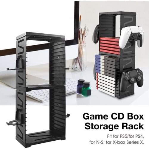 Game Card Box Storage Rack Double-layer Bracket For PS5 For Nintendo Switch For Nintendo Switch Accessories For Ps4