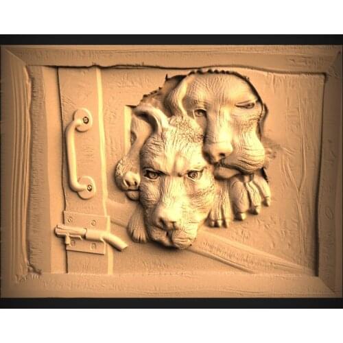 Tiger) STL Model Panno for CNC Router 3D Printer Artcam Aspire Bas Relief