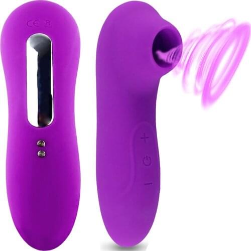 Magnetic Suction Charging Adult Female Clitoral Sucker Vacuum Vibrator Mouth Licking Nipples Sucking Tongue 8 Kinds Of Sex Toys