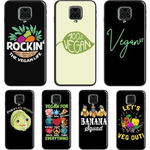Vegan Vegetarian Veganism For Xiaomi Redmi Note 10 7 8 9 Pro Note 8T 9S Soft Case For Redmi 9T 9A 9C K40 Pro Cover