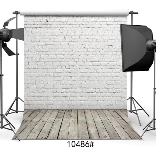 Brick Wall Retro Wood Floor Photography Backdrop for Photo Booth Vinyl Background Photo Studio Photocall for Baby Toy Goods