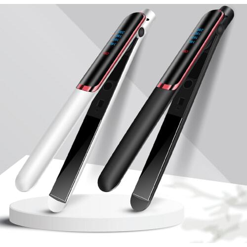 Negative Ion Hair Straightener Ceramic Hair Flat Iron 2 In 1 Fast Straight Curling Iron Professional Hair Straightener Curl Iron