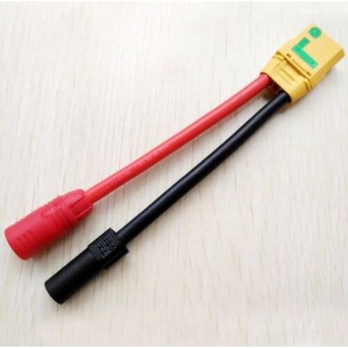 RC Aircraft Charger Lipo Battery ESC Adapter Conversion Cable XT90S Anti-spark Female Plug to AS150 XT150 Male Bullet Connector