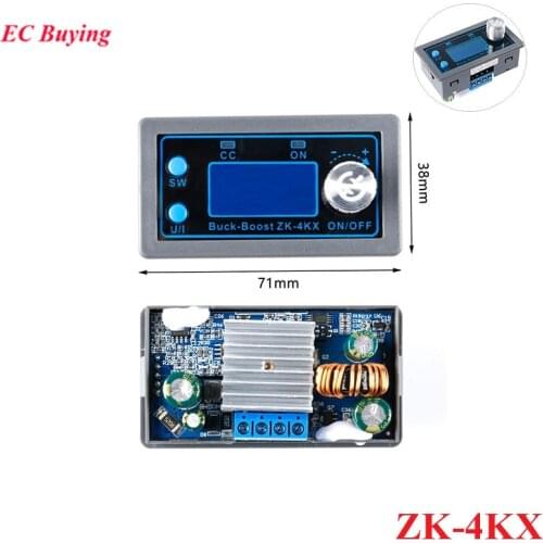 ZK-4KX CNC DC DC Buck Boost Converter CC CV 0.5-30V 4A Power Supply Module Adjustable Regulated For Solar Battery Charging
