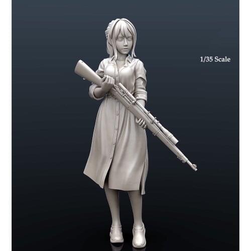 1/35 Resin Model Figure GK, Unassembled and unpainted kit