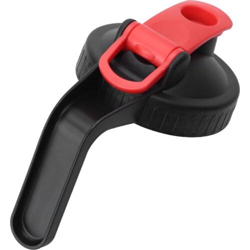 1 Antileak Silicone Gasket Caps Wide Mouth Mason Jar Flip Cap Lid with Handle Plastic Spout Covers for Water Bottles Glass Jars