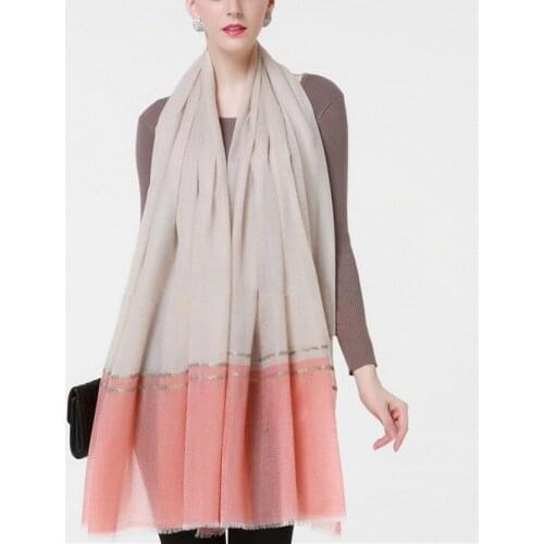 100%goat cashmere patchwork color womens striped thin scarfs shawl pashmina 100x200cm wholesale retail