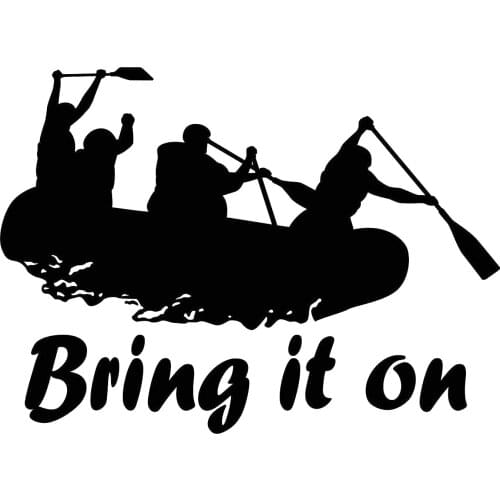 11.4*8.4cm Water Rafting Sport Die Cut Vinyl Window Decal/Sticker Funny Car Window Bumper Novelty JDM Drift Vinyl Decal Sticker