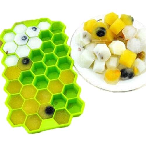 37 Grids Ice Cubes Honeycomb Ice Cream Maker Form DIY Ice Cubes Small Fruit Mold Yogurt Ice Box Freezer Kitchen Tools