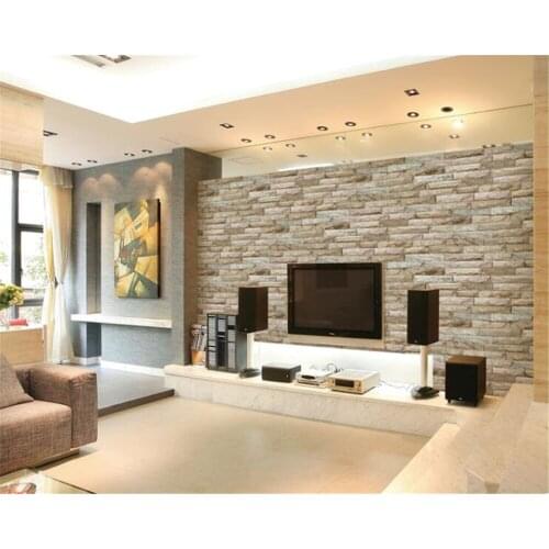 Beibehang 3d wallpaper Simple modern papel de parede bedroom background wall stereo brick brick wallpaper for walls 3 d