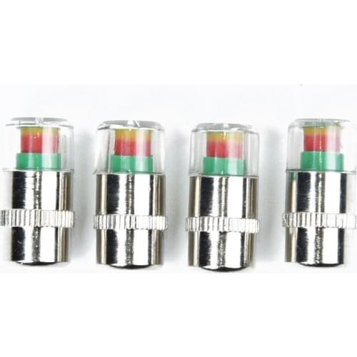 4pcs Car Valve Tyre Cap Dust Monitor Wheels Tire Pressure 38-32-36 PSI Sensors Tire Pressures Monitors Systems